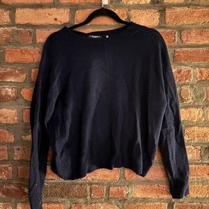 Repeat Cashmere Casual Organic Sweater With Buttoned Back (NWT)